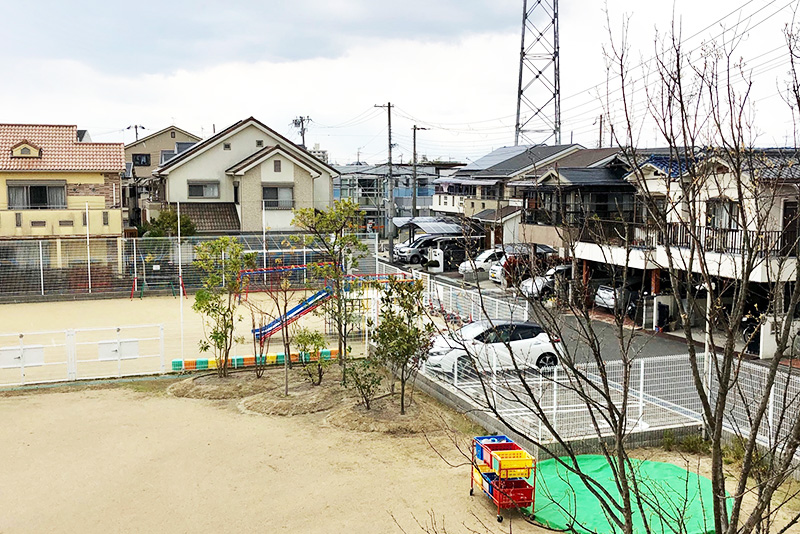保育園の庭作り